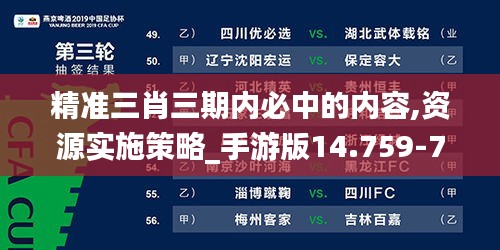 精准三肖三期内必中的内容,资源实施策略_手游版14.759-7