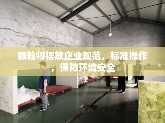 颗粒物摆放企业规范，标准操作，保障环境安全
